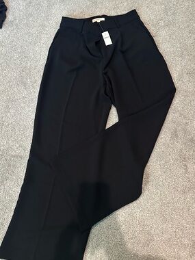 LOFT Black Tailored Curvy Dress Pants